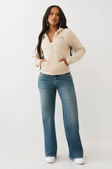 SUDADERA CON CAPUCHA, CIERRE Y COSTURAS EN CONTRASTE, image 3