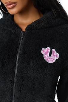 VARSITY SHERPA BOMBER JACKET