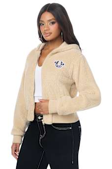 VARSITY SHERPA BOMBER JACKET