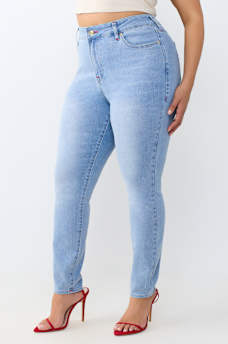 PLUS JENNIE MID RISE CURVY SKINNY JEAN