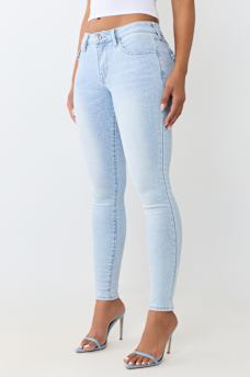 JENNIE MID RISE FLAP CURVY SKINNY JEAN