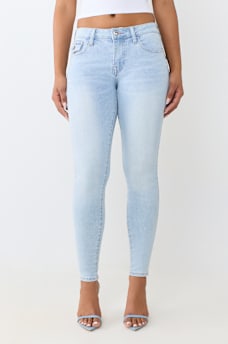 JENNIE MID RISE FLAP CURVY SKINNY JEAN