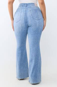 PLUS BECCA MID RISE BUTTON-FRONT BOOTCUT JEAN