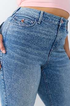 PLUS JOEY MID RISE FLAP FLARE JEAN