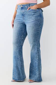 PLUS JOEY MID RISE FLAP FLARE JEAN