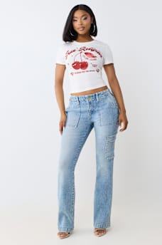 BECCA MID RISE CARPENTER BOOTCUT JEAN