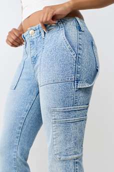 BECCA MID RISE CARPENTER BOOTCUT JEAN