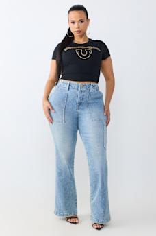 PLUS BECCA MID RISE CARPENTER BOOTCUT JEAN