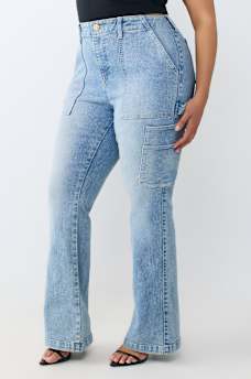 PLUS BECCA MID RISE CARPENTER BOOTCUT JEAN