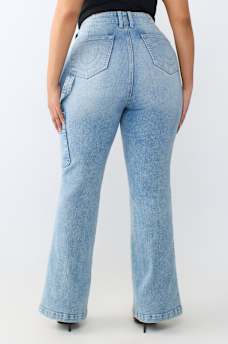 PLUS BECCA MID RISE CARPENTER BOOTCUT JEAN