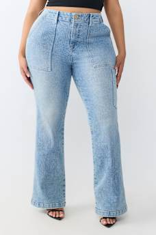 PLUS BECCA MID RISE CARPENTER BOOTCUT JEAN