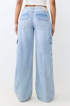 BOBBI MID RISE BAGGY CARGO JEAN