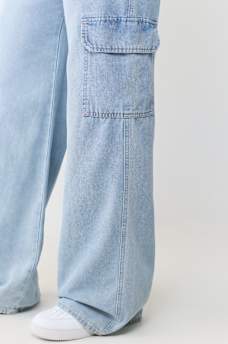 BOBBI MID RISE BAGGY CARGO JEAN