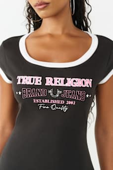 SCOOP NECK RINGER DRESS, image 4