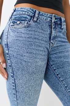 BILLIE MID RISE FLAP STRAIGHT JEAN