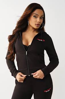 DISTRESSED CLASSIC ZIP HOODIE, image 2