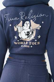 WORLD TOUR SHRUNKEN ZIP HOODIE, image 1