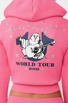 WORLD TOUR SHRUNKEN ZIP HOODIE, image 1