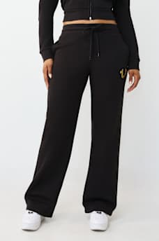 CRYSTAL HORSESHOE STRAIGHT LEG SWEATPANT, image 3