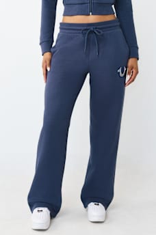 CRYSTAL HORSESHOE STRAIGHT LEG SWEATPANT, image 3