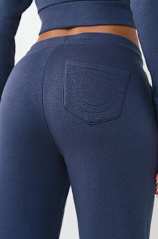 CRYSTAL HORSESHOE STRAIGHT LEG SWEATPANT, image 6