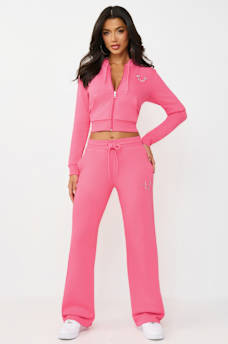 CRYSTAL HORSESHOE STRAIGHT LEG SWEATPANT, image 2