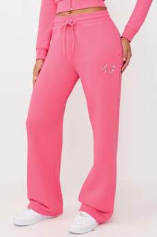 CRYSTAL HORSESHOE STRAIGHT LEG SWEATPANT, image 1