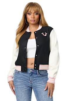 WOOL OUTLINE VARSITY JACKET