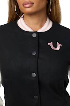 WOOL OUTLINE VARSITY JACKET