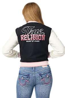 WOOL OUTLINE VARSITY JACKET