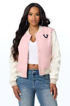 WOOL OUTLINE VARSITY JACKET
