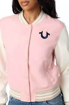 WOOL OUTLINE VARSITY JACKET