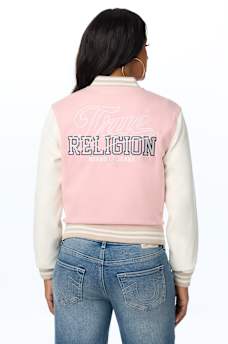 WOOL OUTLINE VARSITY JACKET