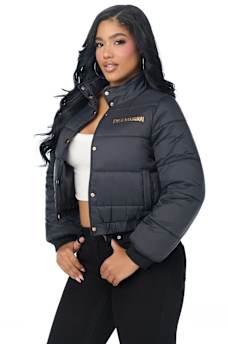 COLLARED PUFFER JACKET