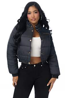 COLLARED PUFFER JACKET