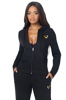 SPRAY HORSESHOE CLASSIC ZIP HOODIE
