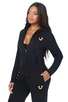 SPRAY HORSESHOE CLASSIC ZIP HOODIE