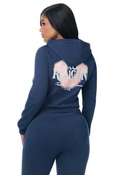 SPRAY HORSESHOE CLASSIC ZIP HOODIE