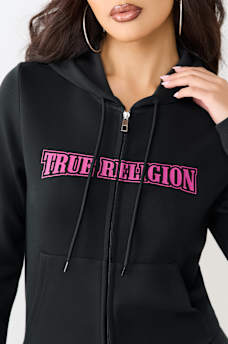 CRYSTAL WING ZIP HOODIE
