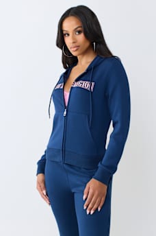 CRYSTAL WING ZIP HOODIE