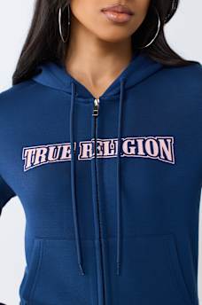 CRYSTAL WING ZIP HOODIE