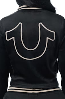VELOUR TRACK ZIP UP