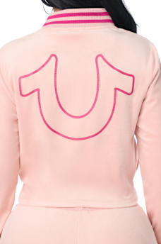 VELOUR TRACK ZIP UP