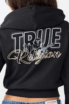 BUDDHA SHRUNKEN ZIP HOODIE