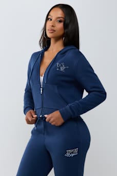 BUDDHA SHRUNKEN ZIP HOODIE