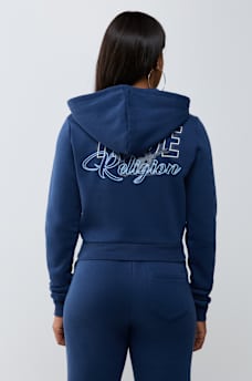 BUDDHA SHRUNKEN ZIP HOODIE