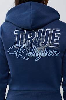 BUDDHA SHRUNKEN ZIP HOODIE