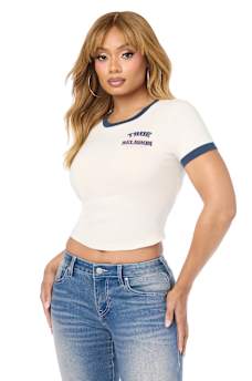 SPORTY RINGER TEE