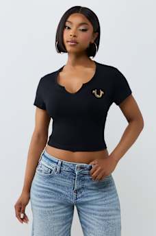 HORSESHOE NOTCH BABY TEE