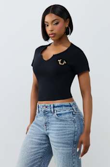 HORSESHOE NOTCH BABY TEE